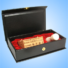 会社印収納ケース（会社印鑑1本＋ゴム印　フタ裏が印マット仕様　15）