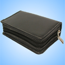 牛皮製会社印セットケースFP-4（プレジデント1本＋ゴム印　18）