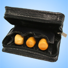 牛皮製会社印セットケースFP-3（プレジデント３本用）